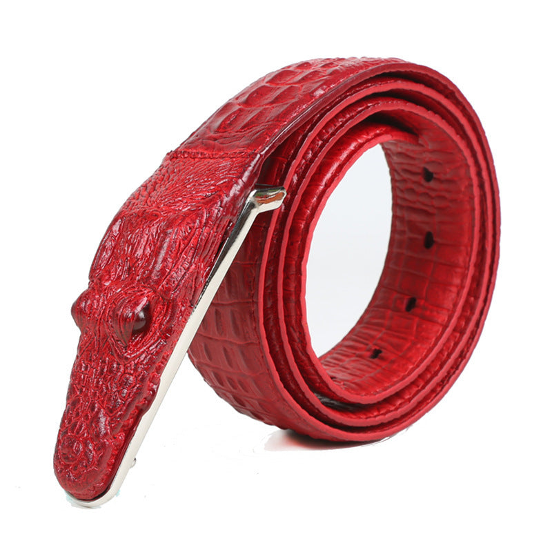 Men's leather belt