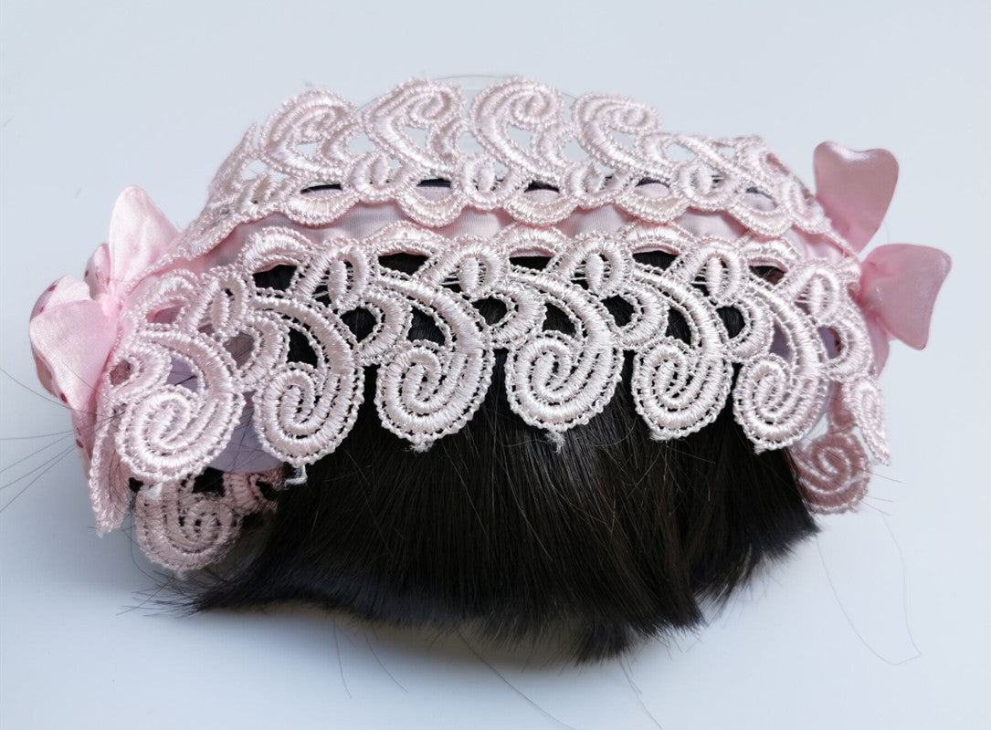 Newborn Baptism Cute Curly Hair Bundle Bangs Hair Ornament