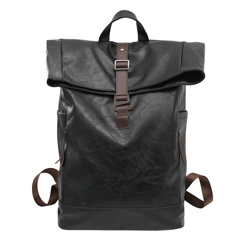 Backpack Men's Backpack Large Capacity Computer Bag Waterproof Solid Color Women's Travel