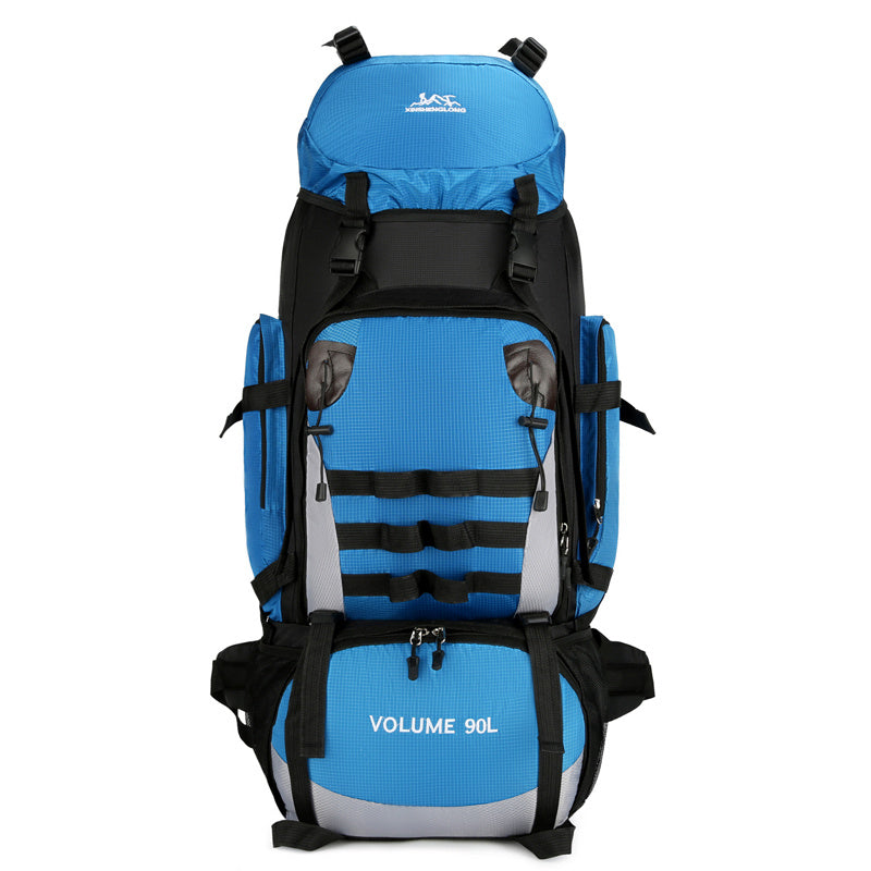 90L Large Capacity Outdoor Travel Backpack For Men, Waterproof And Durable Hiking Bag, Cotton Quilt, Luggage, Work Backpack