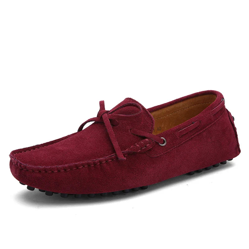 Plus Large Big Size 38-49 Men's Loafers Comfortable Flat Casual Shoes Men Slip-On Flats Soft Leather Driving Shoes Moccasins