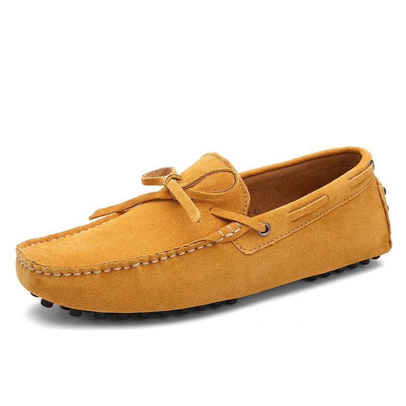 Plus Large Big Size 38-49 Men's Loafers Comfortable Flat Casual Shoes Men Slip-On Flats Soft Leather Driving Shoes Moccasins