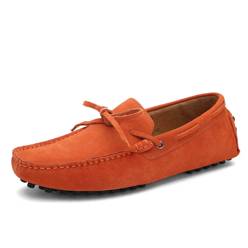 Plus Large Big Size 38-49 Men's Loafers Comfortable Flat Casual Shoes Men Slip-On Flats Soft Leather Driving Shoes Moccasins