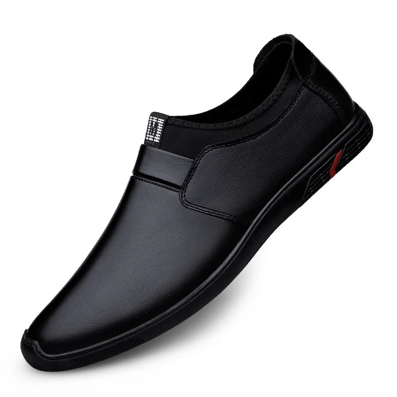 Leather Loafers Men Casual Shoes Luxury Mens Moccasins Business Formal Wedding Dress Shoes Slip On Flats Male Oxfords Shoes 2025