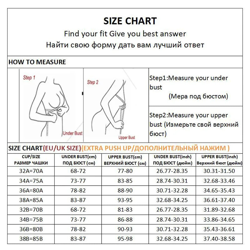 FINETOO 3PCS/Set Strapless Front Exposure Bra Sexy Women Bralette Underwear Brassiere Lingerie Invisible Bras for Female A/B CUP