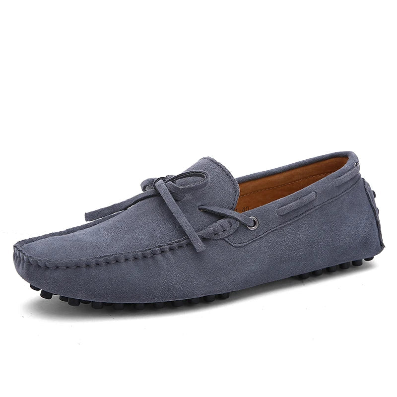 Plus Large Big Size 38-49 Men's Loafers Comfortable Flat Casual Shoes Men Slip-On Flats Soft Leather Driving Shoes Moccasins