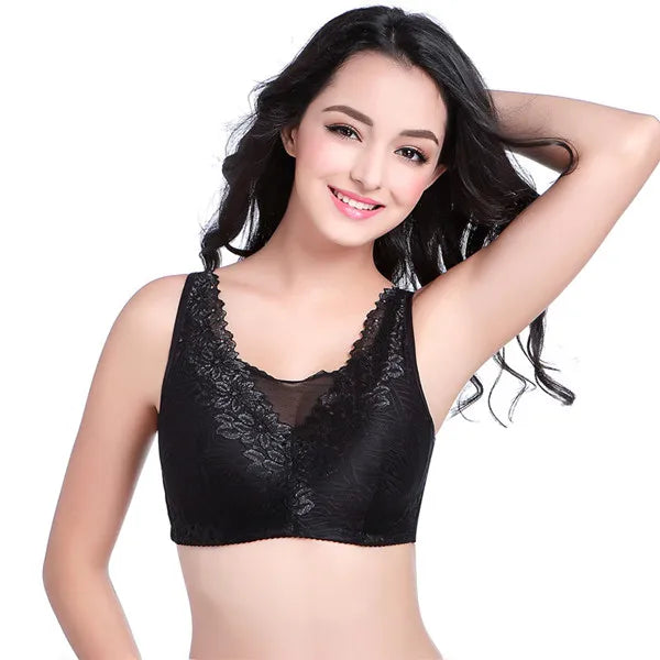 6026 Soft and Comfortable Bra for Mastectomy 75-100BC CUP with Pockets for Silicone Breasts for Breast Cancer Women