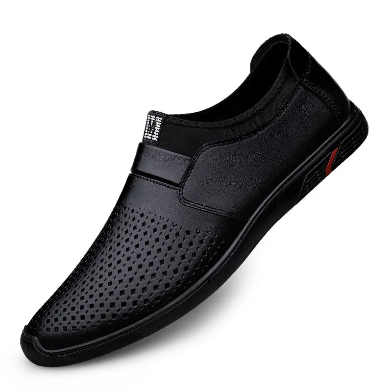 Leather Loafers Men Casual Shoes Luxury Mens Moccasins Business Formal Wedding Dress Shoes Slip On Flats Male Oxfords Shoes 2025