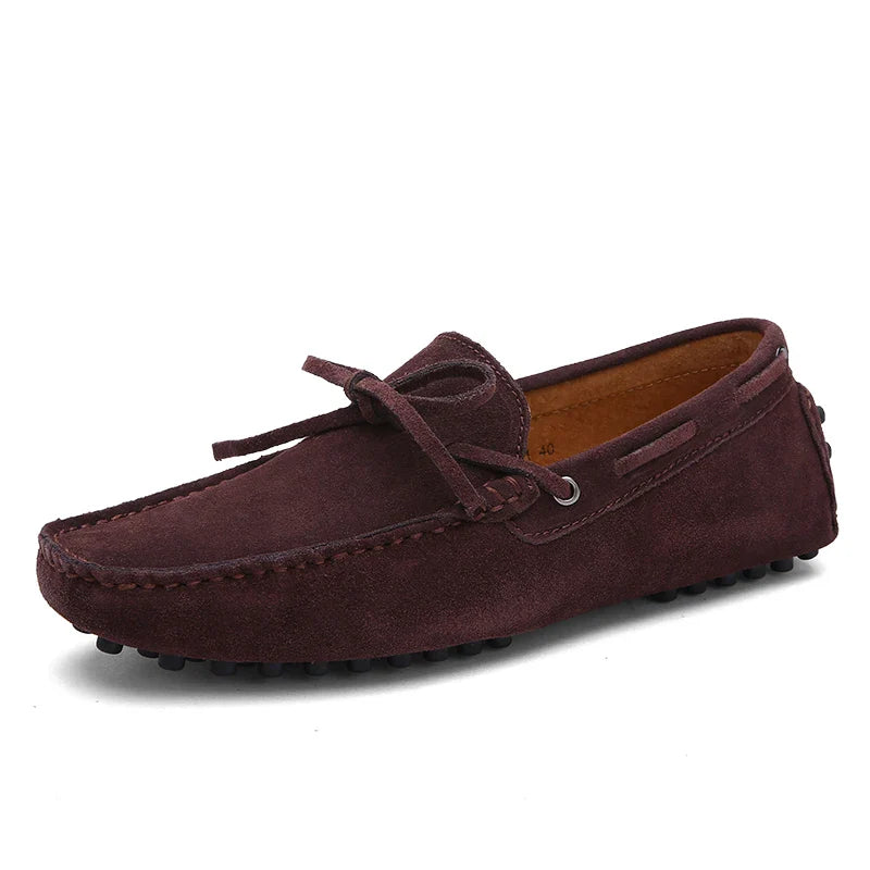 Plus Large Big Size 38-49 Men's Loafers Comfortable Flat Casual Shoes Men Slip-On Flats Soft Leather Driving Shoes Moccasins