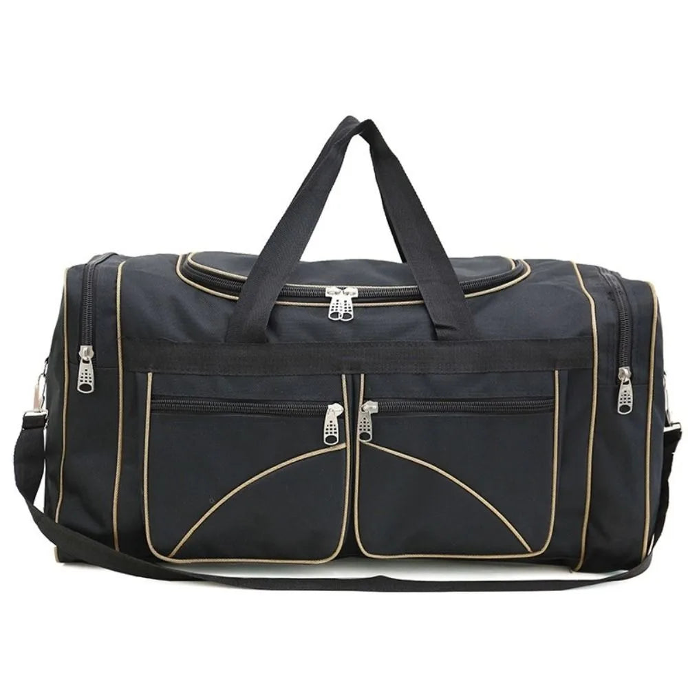 Large Capacity Travel Duffel Bag Waterproof Oxford Cloth Large Travel Bag Durable Multi-pocket Gym Bag Outdoor Activities