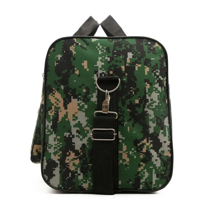 Outdoor Camouflage Duffle Bag Large Capacity Hiking Travel Storage Bags Oxford cloth Portable Fitness Wet And Dry Separation Bag
