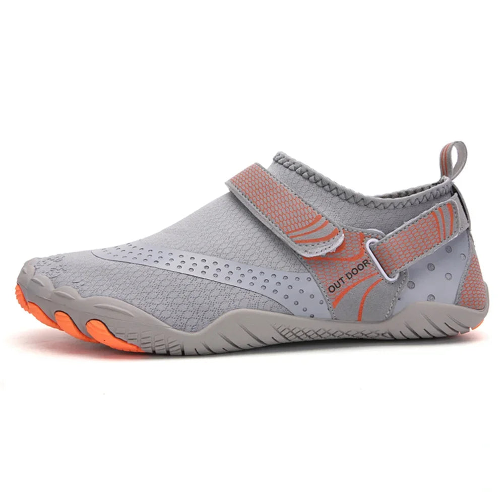 Men Women Water Shoes Quick Dry Non-Slip Five Finger Shoes Outdoor Wading Swimming Barefoot Aqua Shoes Lightweight Sneakers