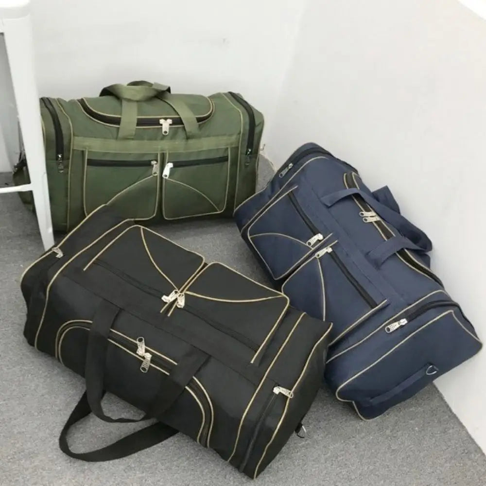 Large Capacity Travel Duffel Bag Waterproof Oxford Cloth Large Travel Bag Durable Multi-pocket Gym Bag Outdoor Activities