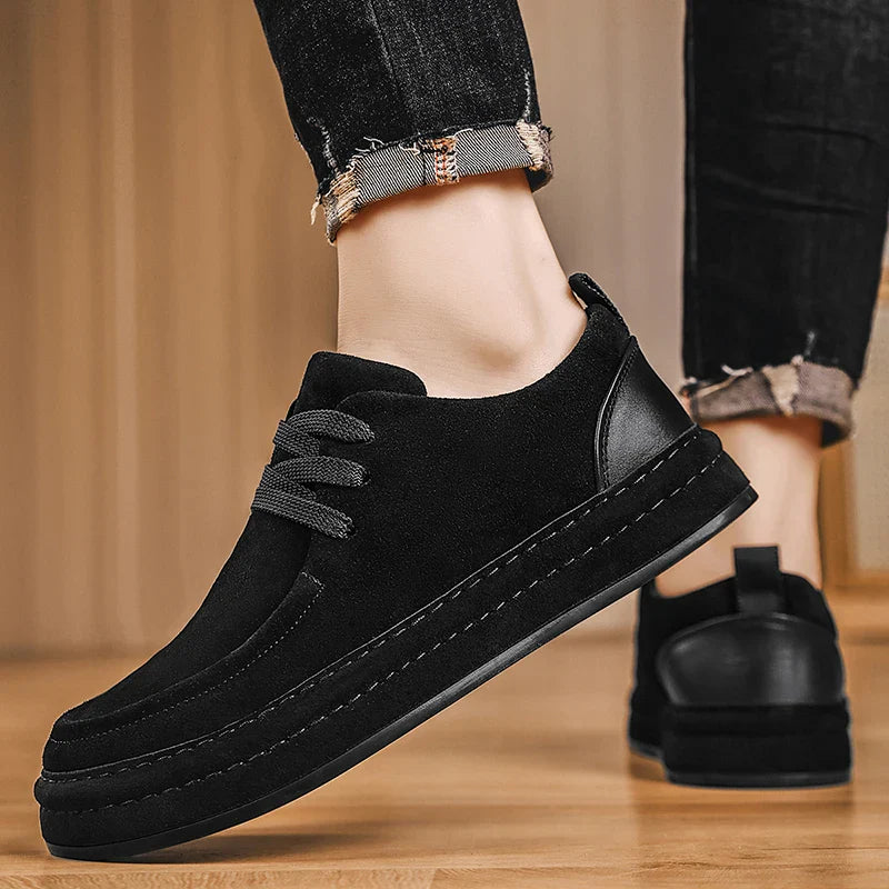 Men's Shoes Are Fashionable Brown Casual Shoes Made of Durable Suede Material Comfortable Walking Shoes Suitable for Daily Wear