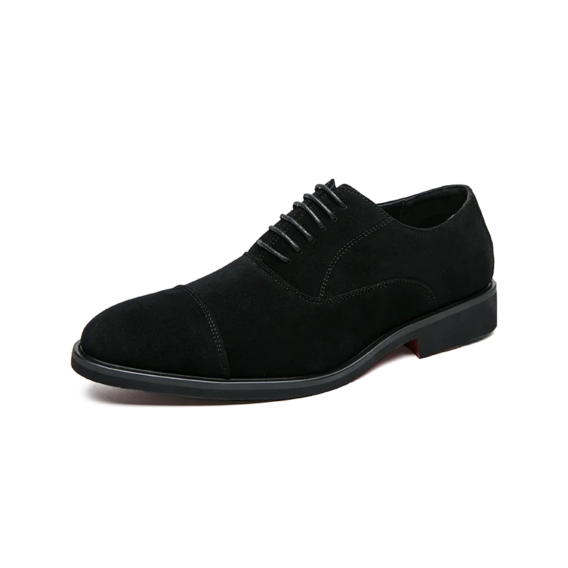 Hot Selling Men's Suede Leather Shoes Europe High-end Banquet Dresses Pointed Shoes Men's Business Casual Shoes Anti Slip