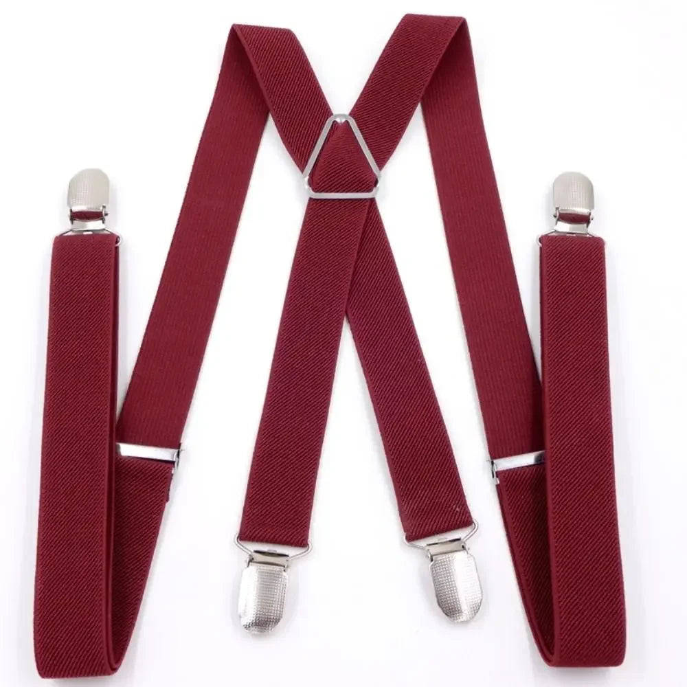Elastic Adjustable Suspenders for Adults And Kids - Men Women Braces Suspender Set for Children Boys Girls Wedding Accessories