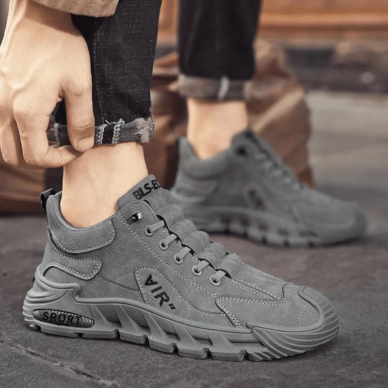 Men's Work Shoes 2025 New Arrival Breathable Slip-On Anti-Slip Wear-Resistant Casual Sports Shoes Thick Bottom Labor Protection
