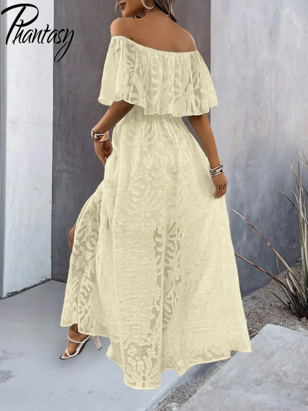Elegant Women’s Dress 2026 Summer White Long Dress Women Cover-Ups Outfits Vestido Blanco Ibicenco Mujer Female Clothing