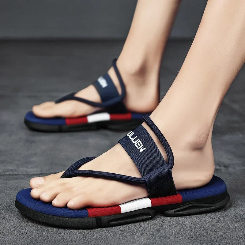 Summer Men Slippers ankle wrap shoes slip-resistant slide sandals male slippers beach Water Shoes Zapatos Hombre