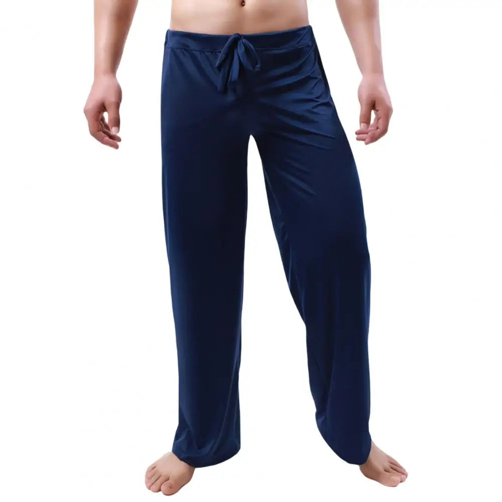 Men Yoga Pants Low Waist Drawstring Straight Loose Thin Sports Comfortable Elastic Waist Men Sports Trousers Men Clothing