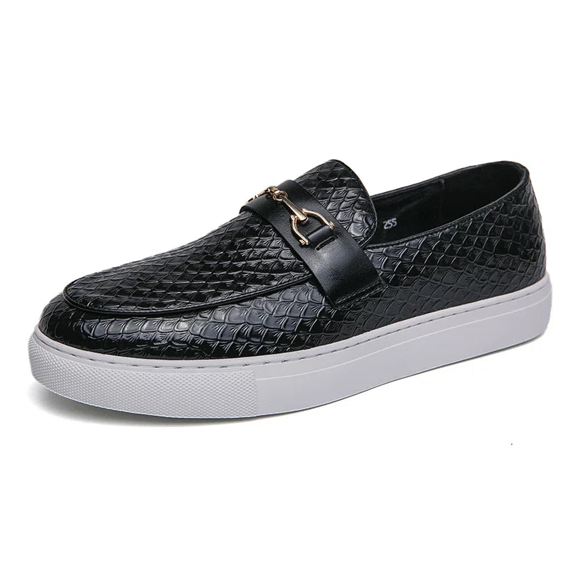 Classic Men's Genuine Leather Men Lazy Dress Shoes  High Quality Casual Loafers Comfortable Driving Shoes Moccasin Fashion Male