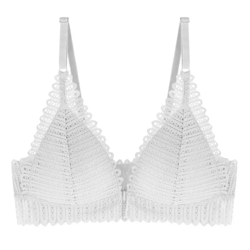 Lace Wireless Front Closure Bra Backless Lingerie Adjusted Push Up Women Brassiere Soutien Gorge Underwear Plus Size Lift Up Bra