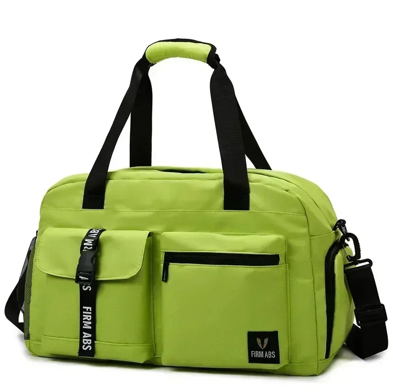 Large capacity dry wet separation travel bag with shoe box, can be equipped with a suitcase, portable fitness yoga exercise bag
