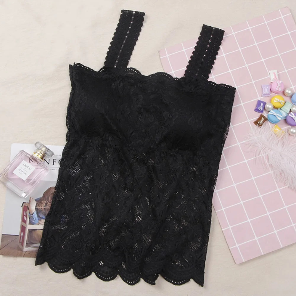 Non-slip Woman Sexy Off Shoulder Bustier Tops Anti Glare Protecting Breasts Tube Top Breathable Off Shoulder Chest Pad Girl