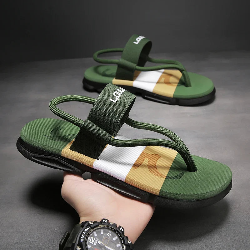 Summer Men Slippers ankle wrap shoes slip-resistant slide sandals male slippers beach Water Shoes Zapatos Hombre