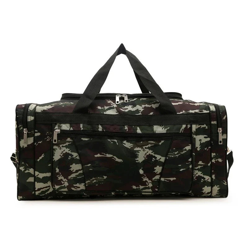 Outdoor Camouflage Duffle Bag Large Capacity Hiking Travel Storage Bags Oxford cloth Portable Fitness Wet And Dry Separation Bag