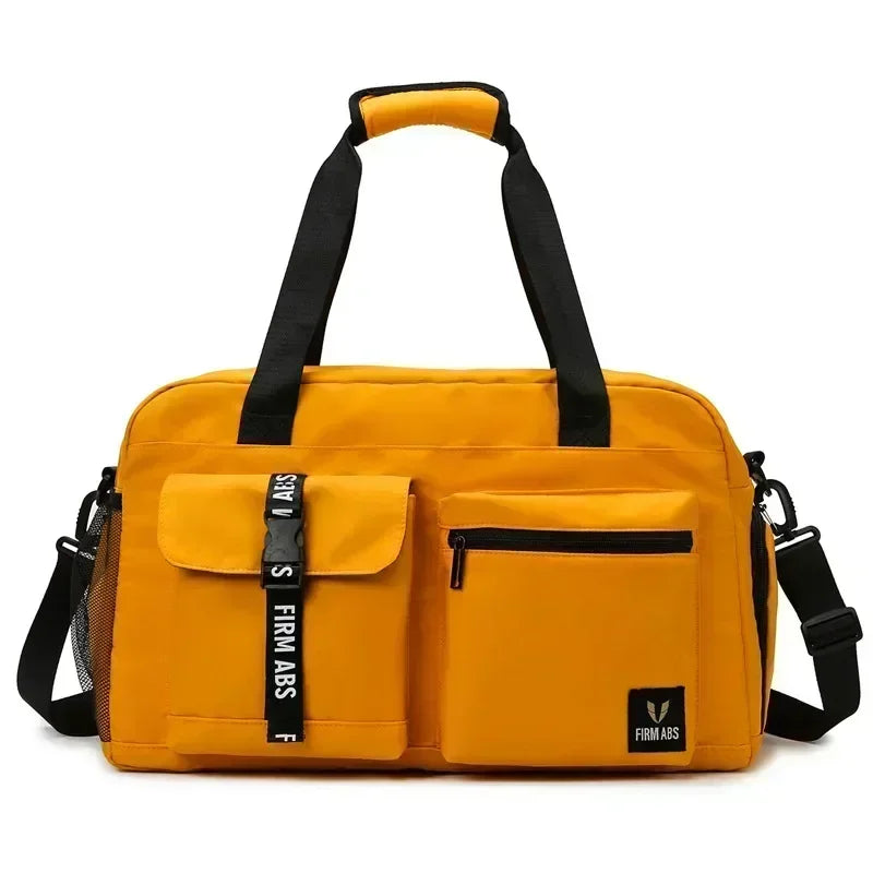Large capacity dry wet separation travel bag with shoe box, can be equipped with a suitcase, portable fitness yoga exercise bag