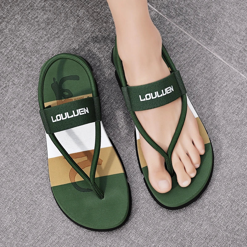 Summer Men Slippers ankle wrap shoes slip-resistant slide sandals male slippers beach Water Shoes Zapatos Hombre
