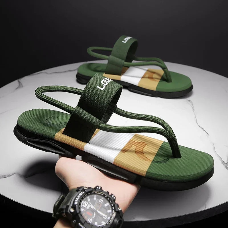 Summer Men Slippers ankle wrap shoes slip-resistant slide sandals male slippers beach Water Shoes Zapatos Hombre