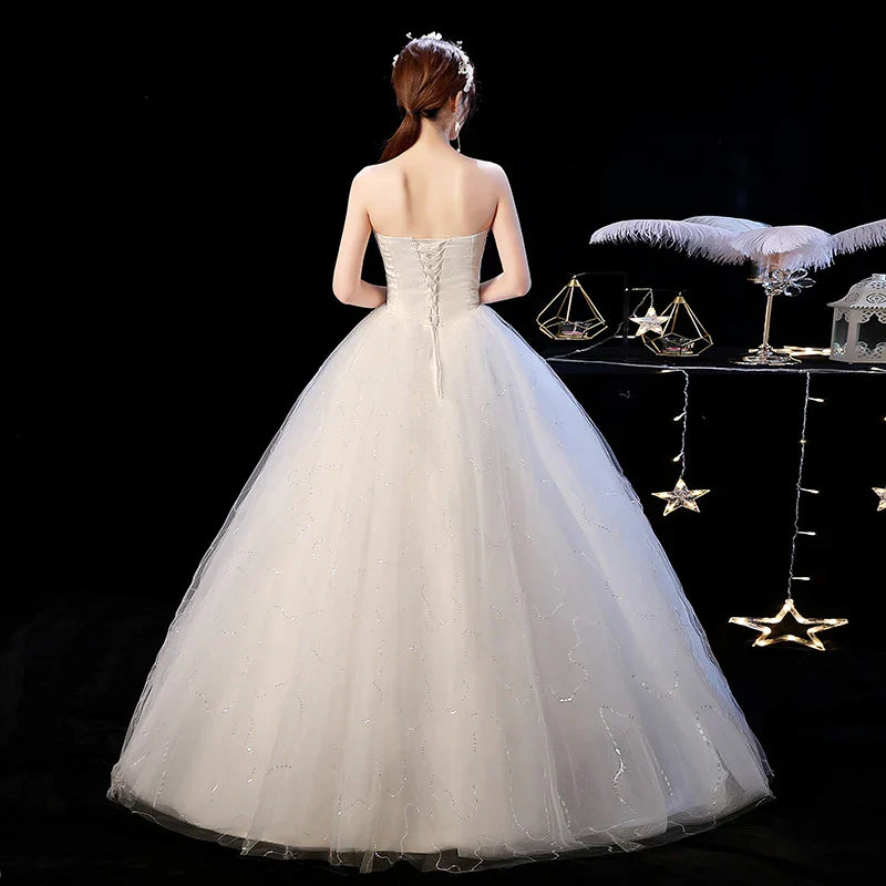 PRXD-625#Wedding Dress Wholesale Lace up Embroidery Bride Marriage Dresses White Ball Gown Factory Christmas Carnival Plus Size