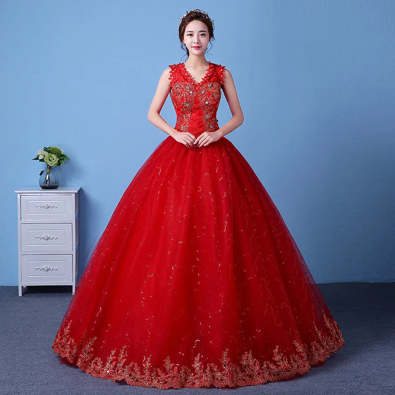 PRXD-625#Wedding Dress Wholesale Lace up Embroidery Bride Marriage Dresses White Ball Gown Factory Christmas Carnival Plus Size