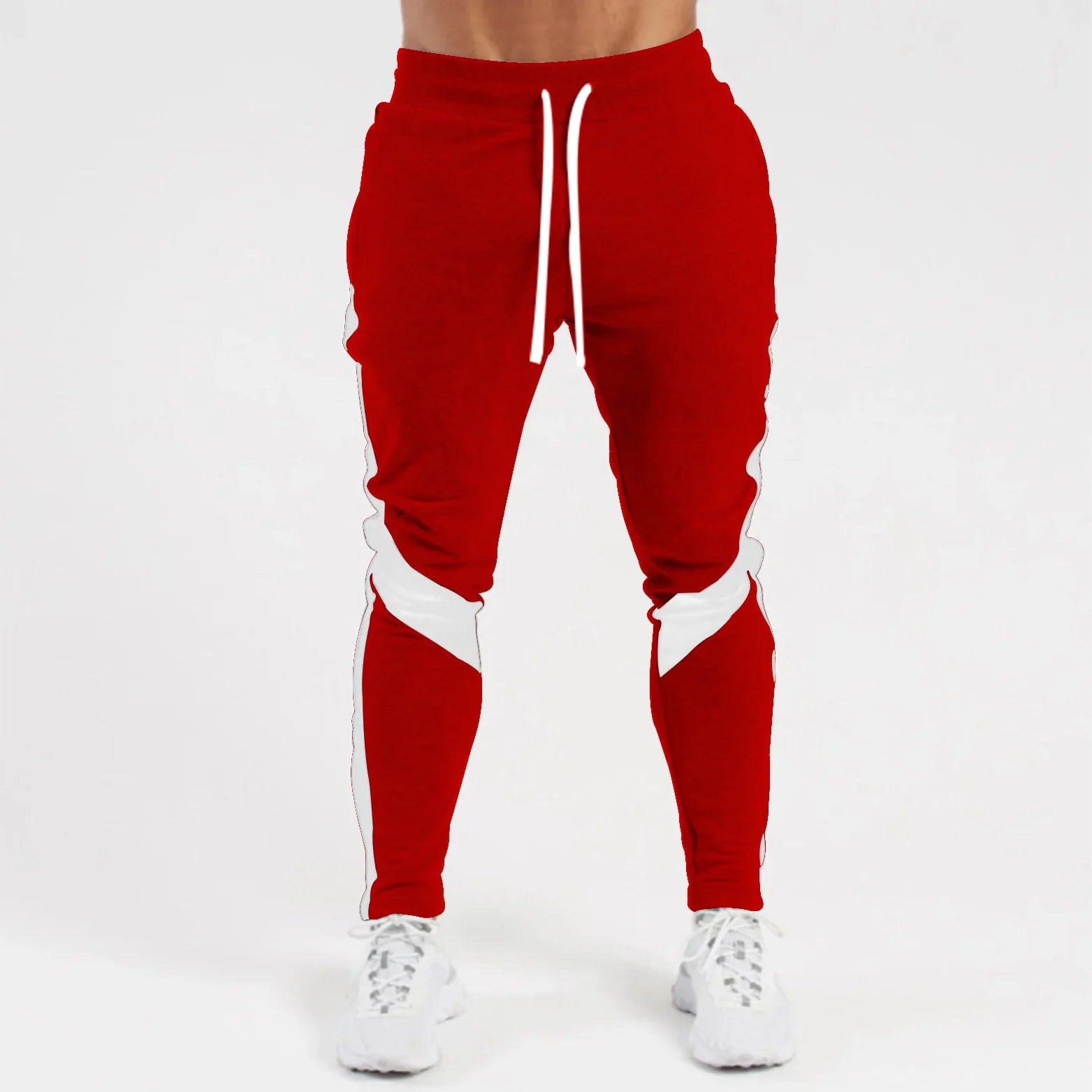 Mens Casual Pants Autumn Winter Fleece Sweatpants Men Running Jogger Sports Gym Trousers Fashion Solid Color Workout Long Pants