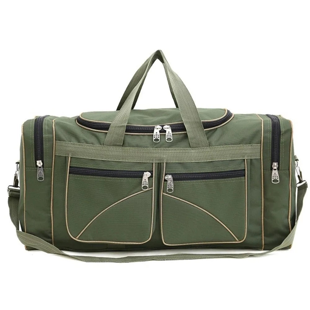 Large Capacity Travel Duffel Bag Waterproof Oxford Cloth Large Travel Bag Durable Multi-pocket Gym Bag Outdoor Activities