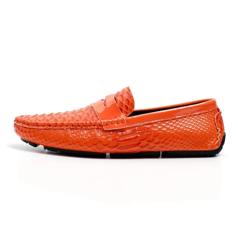 Italian Color Matching Mens Driving Shoes Summer Men Casual Loafers New Handmade Leather Moccasins Light Slip on Male Boat Shoes