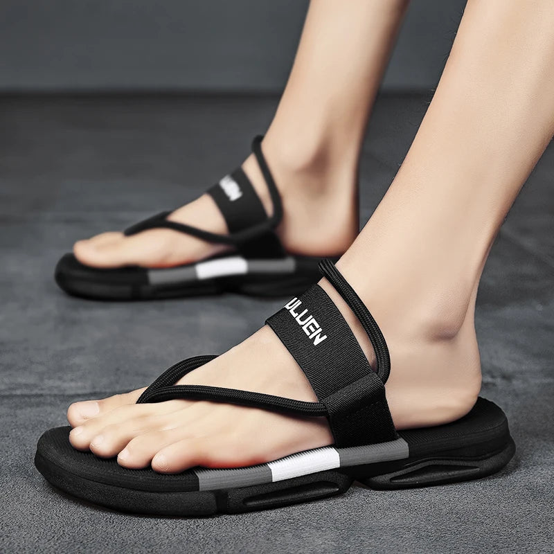 Summer Men Slippers ankle wrap shoes slip-resistant slide sandals male slippers beach Water Shoes Zapatos Hombre