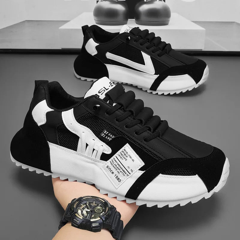 2025 New Quality Men's Sneakers Luxury Green Mesh Men Casual Shoes Breathable Comfortable Platform Shoes Fashion Men Tennis Shoe