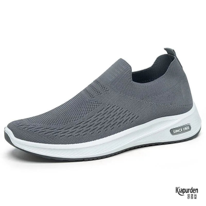 Men's Autumn New Knitted Sos oes Breathable Lazy oes Middle-Aged And ly Casual Single oes Park Walking oes