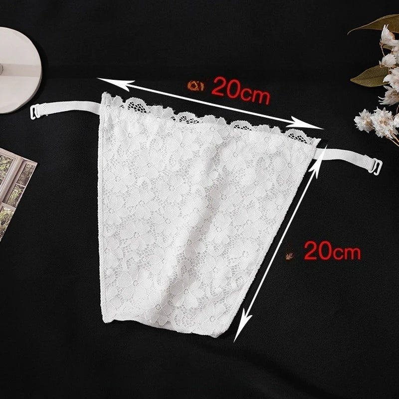 Lace Cleavage Cover Up Women Camisole Elastic Band Clip-On Camisole Bras Insert Wrapped Chest Protection Covering Tube Top