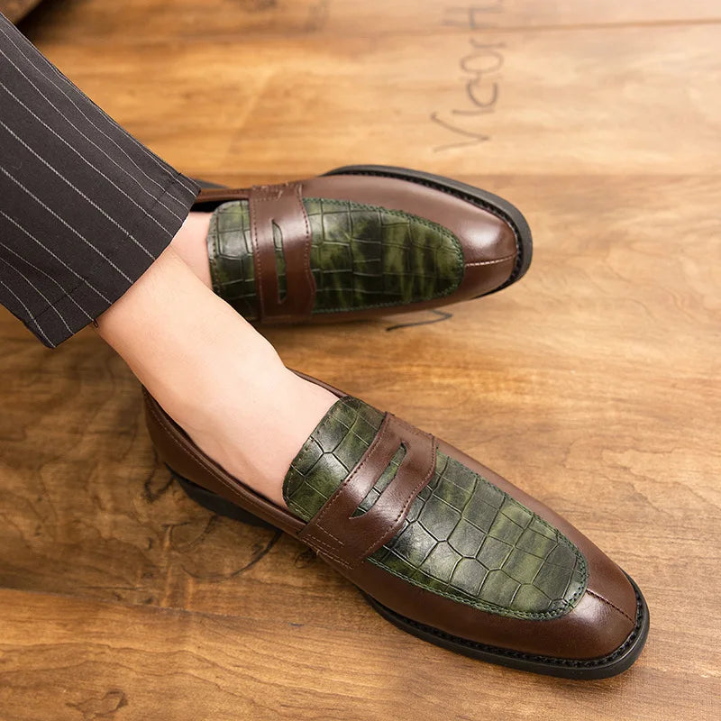 high quality leather boat shoes for men low cut point toe comfortable new 2025 autumn winter big size office shoe black brown