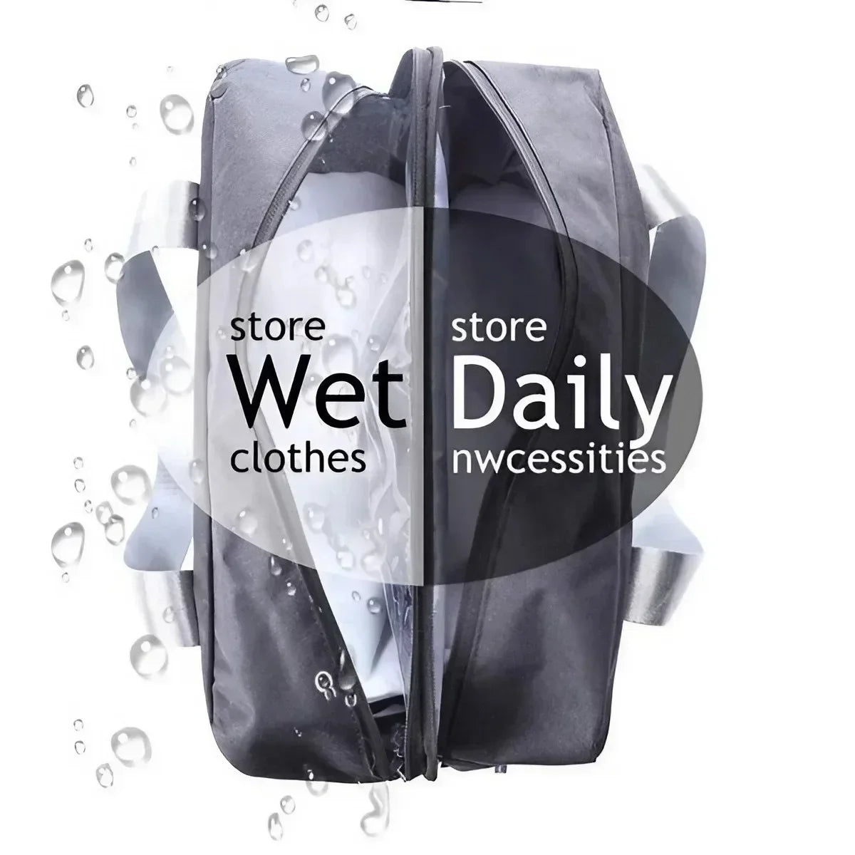New Waterproof Gym Bag for Men Women Wet Dry Separation Sports Travel Duffel Lightweight Hand Luggage