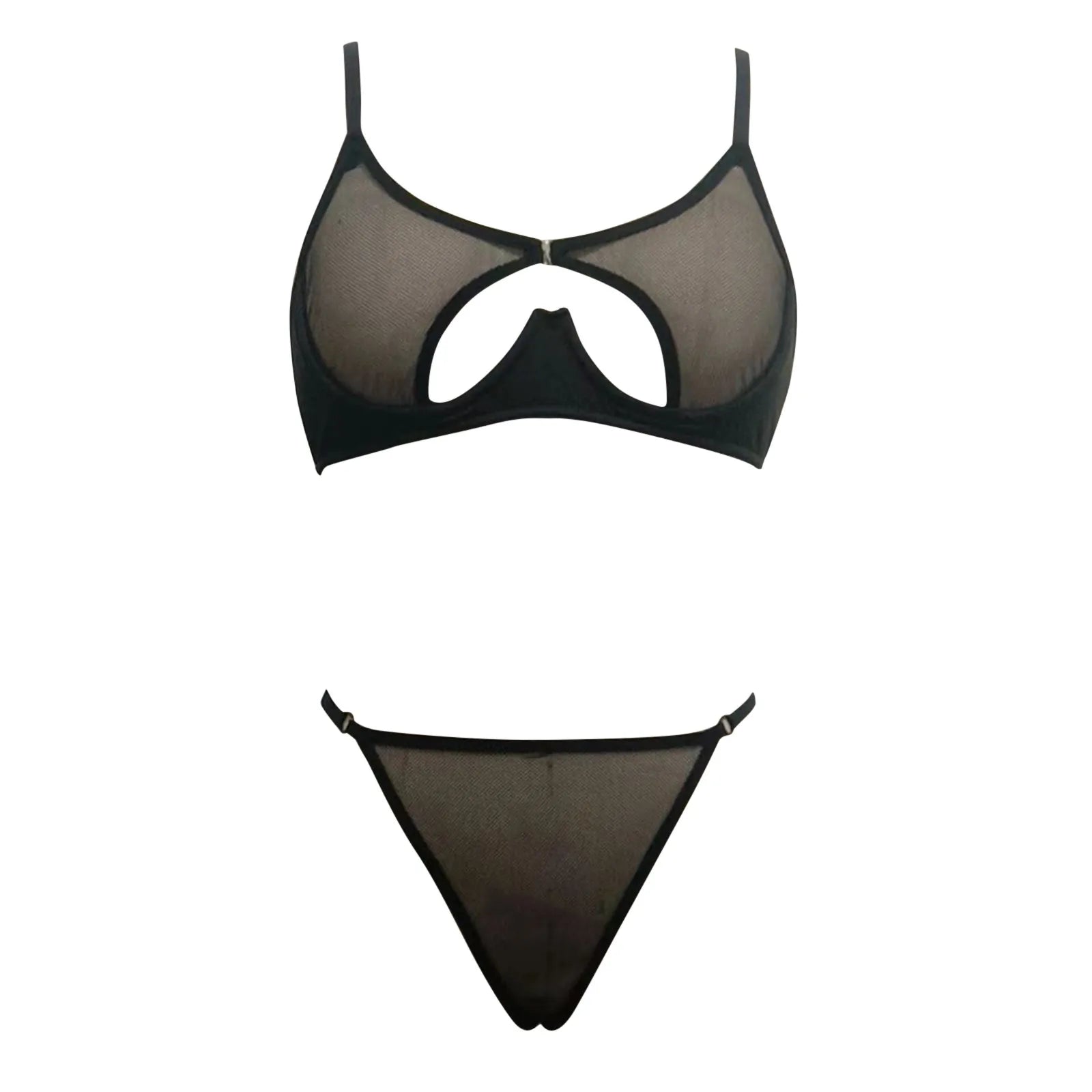 Plus Size Underwire Lingerie Set 2 Piece Womens' Erotic Set Lace Hollow Out Sexy Underwear Fun Costume Intimates 여자속옷 판타지 세트
