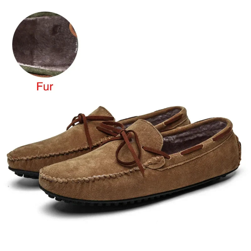 DEKABR Casual Men Genuine Leather Shoes Summer Breathable Green Men's Loafers Leather Shoes Sapato Masculino Zapatos Hombre