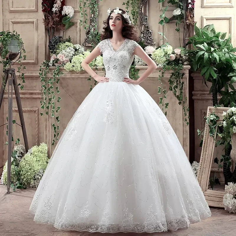 PRXD-625#Wedding Dress Wholesale Lace up Embroidery Bride Marriage Dresses White Ball Gown Factory Christmas Carnival Plus Size
