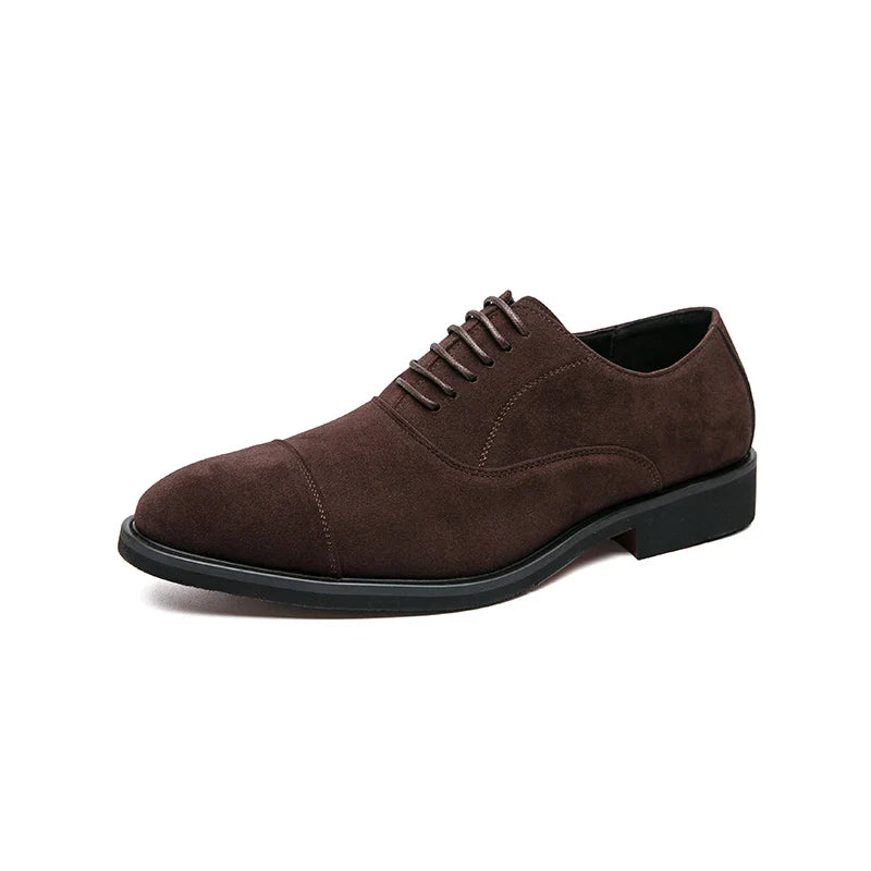 Hot Selling Men's Suede Leather Shoes Europe High-end Banquet Dresses Pointed Shoes Men's Business Casual Shoes Anti Slip
