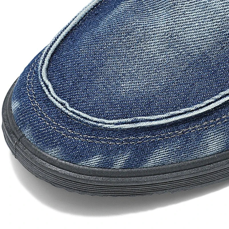 New Shoes for Men Classic Denim Canvas Shoes Slip on Comfortable Driving Shoes Men's Loafers Casual Walking Flats Zapatos Hombre