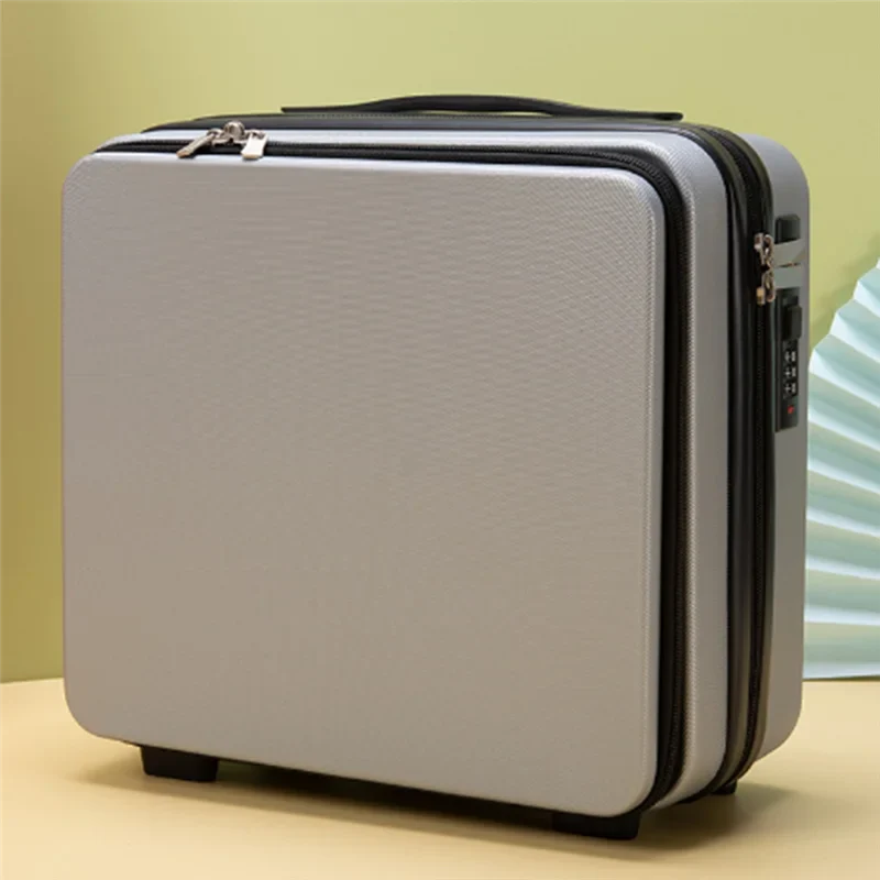 A98E-Travel Suitcase Cosmetic Box Hand Luggage Organizer Makeup Case Password Box Portable Boarding Case 16 Inch